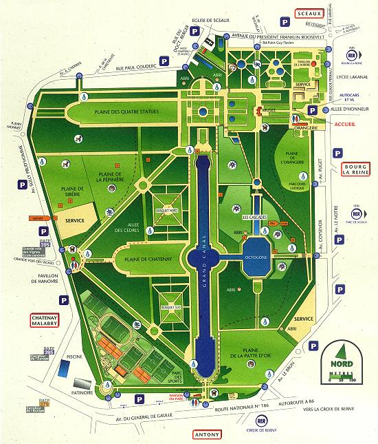 Plan du parc de Sceaux – André Le Nôtre