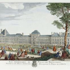 Les promenades du palais des Tuileries, Rigaud Jean-Baptiste (vers 1700-?) Rigaud Jacques (vers 1681-1754) (d'après)