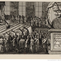 Audience donnée à Versailles par le Roi à l'ambassadeur de Perse