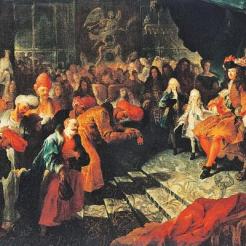 Audience donnée à Versailles par le Roi à l'ambassadeur de Perse
